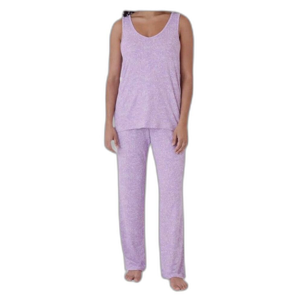 Eddie Bauer Purple Daisy Tank Pajama Set Size S Soft Loungewear Cabincore Cozy